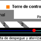 Esquema del recorrido de los dos aviones. Wikimedia Commons
